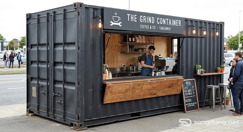 Quán cà phê container takeaway