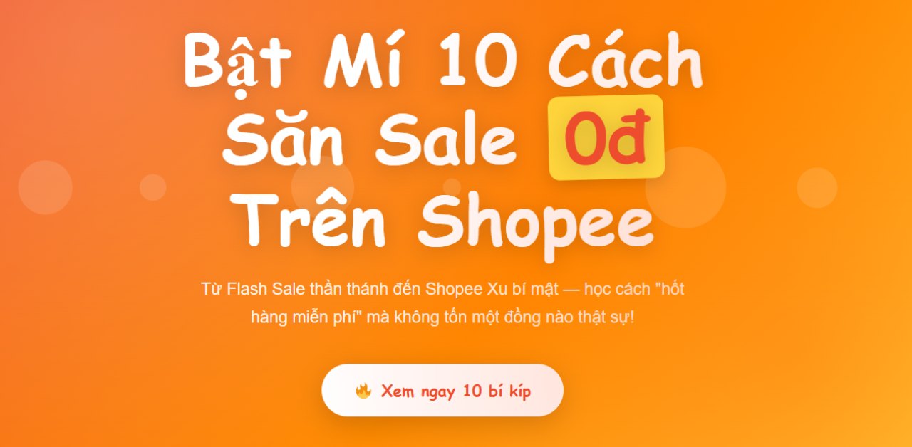 Bật Mí 10 Cách Săn Sale 0đ Trên Shopee