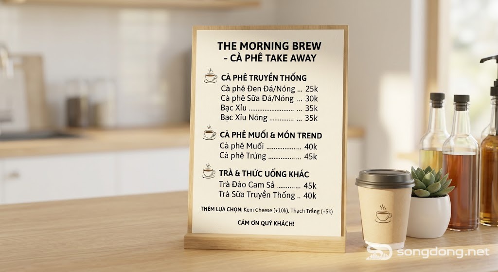 Chỉ Một Xe Cà Phê Ven Đường… Nhưng Mỗi Sáng Có Thể Bán Hàng Trăm Ly